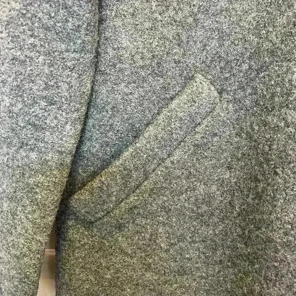 Ann Taylor button down Jacket size S with hood gray in good used condition - Picture 3 of 8